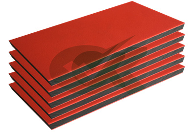 uv resistant red on white sandwich color HDPE sheets for home table